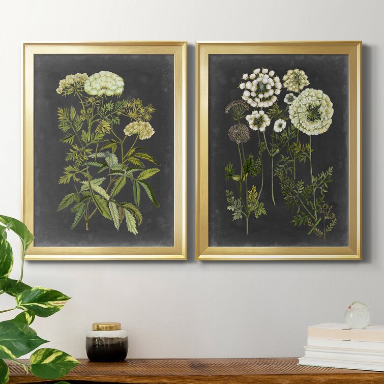 Winston Porter Bookplate Floral I Framed On Canvas 2 Pieces